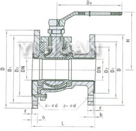 QF41F46/F3-6/10/16C/P ANSI:150Lb结构图