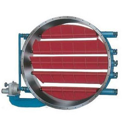 电动圆形百叶式调节蝶阀