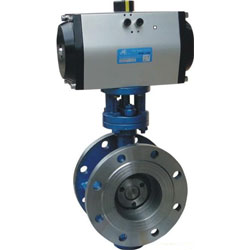 气动硬密封法兰蝶阀